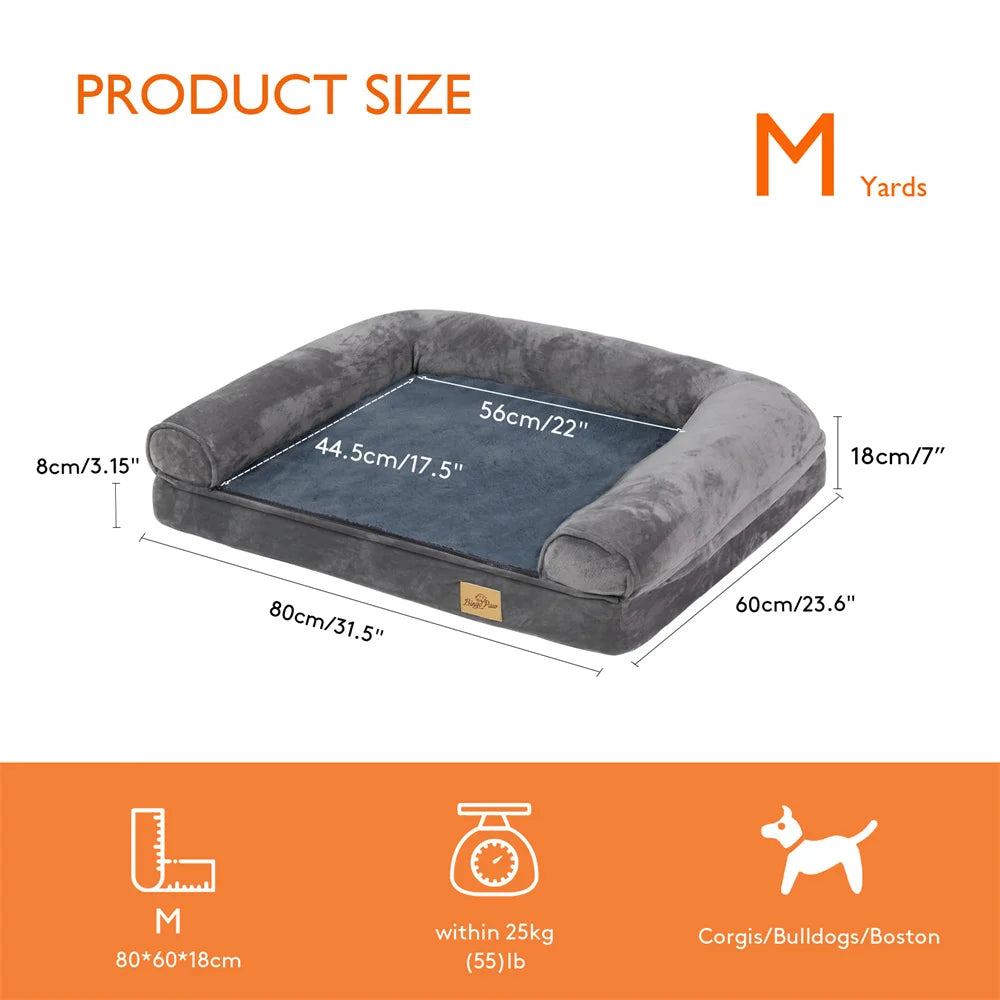 XXXL Large Calming Plush , Waterproof, Orthopedic Memory Foam Dog Bed