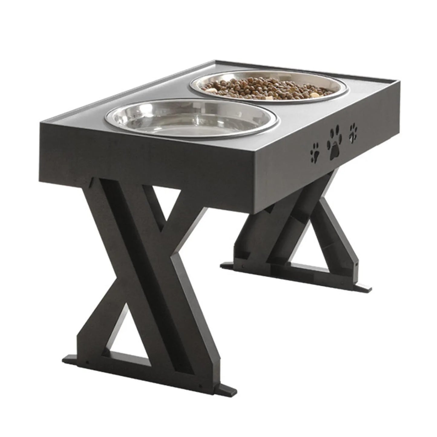 Stainless Steel, Elevated, Non-Slip, No Spill Dog Bowl, Promotes Healthy Digestion