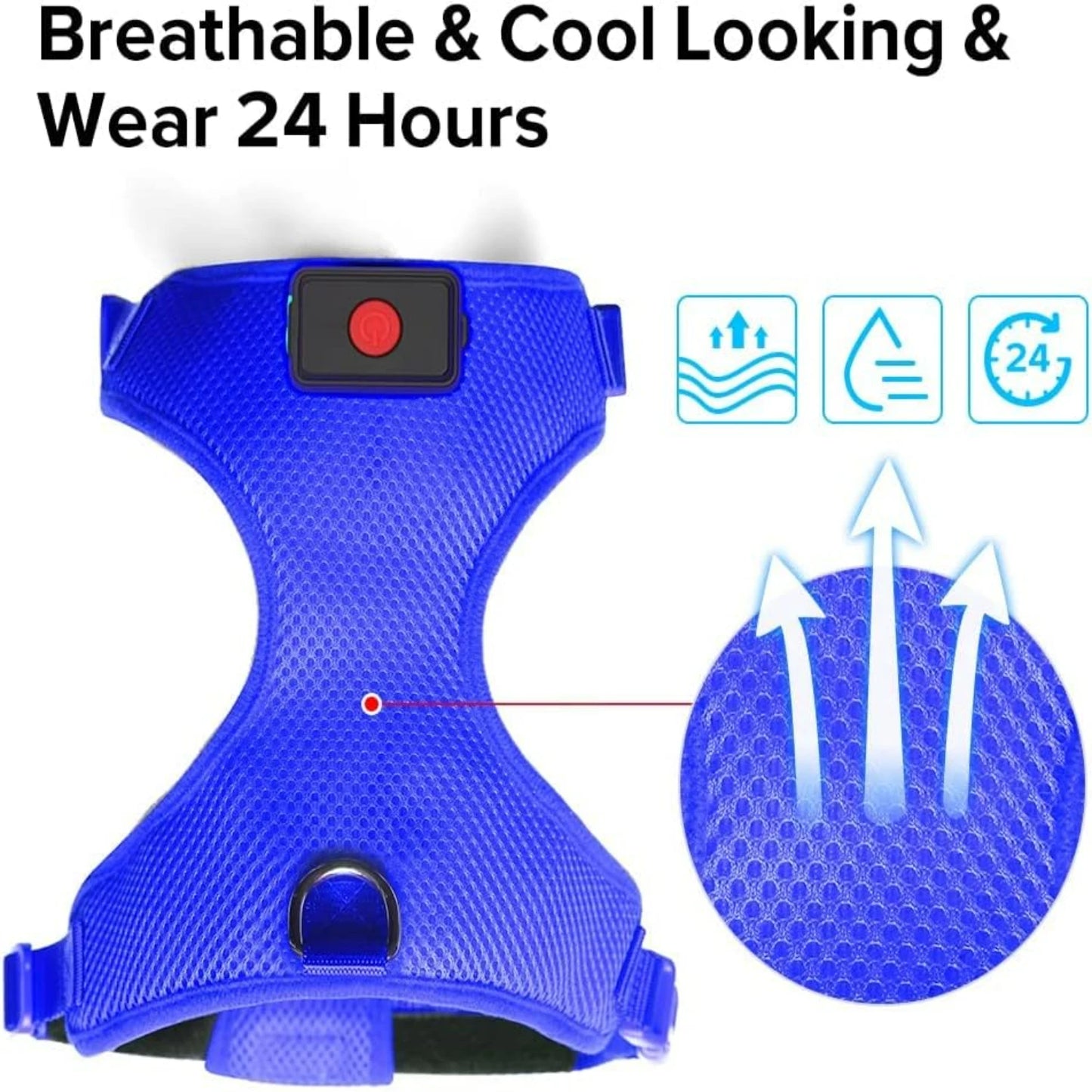 Glowing LED Adjustable Dog Harness