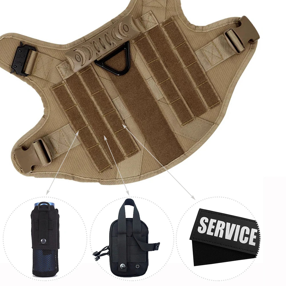 Large Dog Harness Leash Set Training Walking Vest, Harness & Collar For Medium Large Dogs