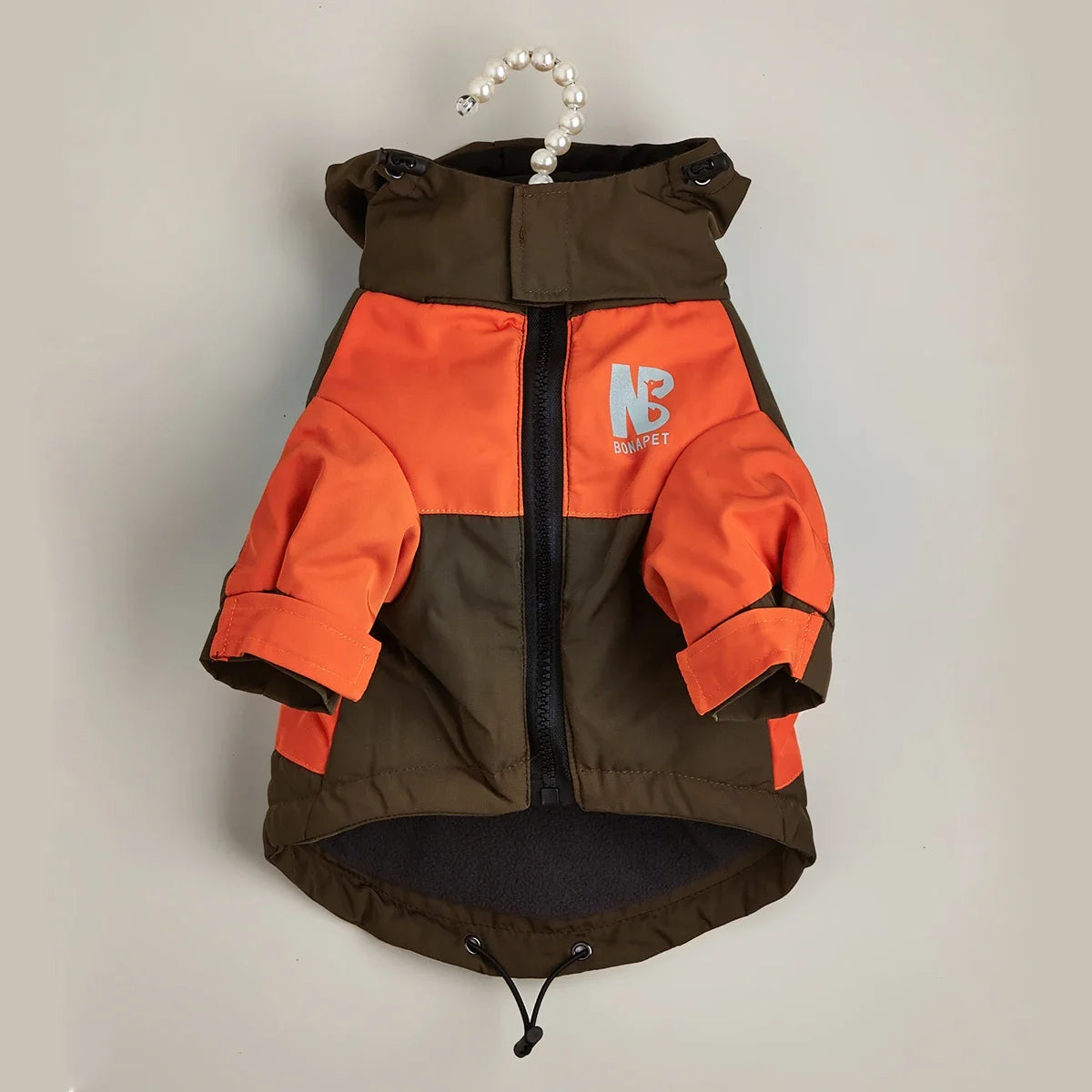 Winter Thickened Fleece Warm Waterproof Dog Raincoat/ Jacket