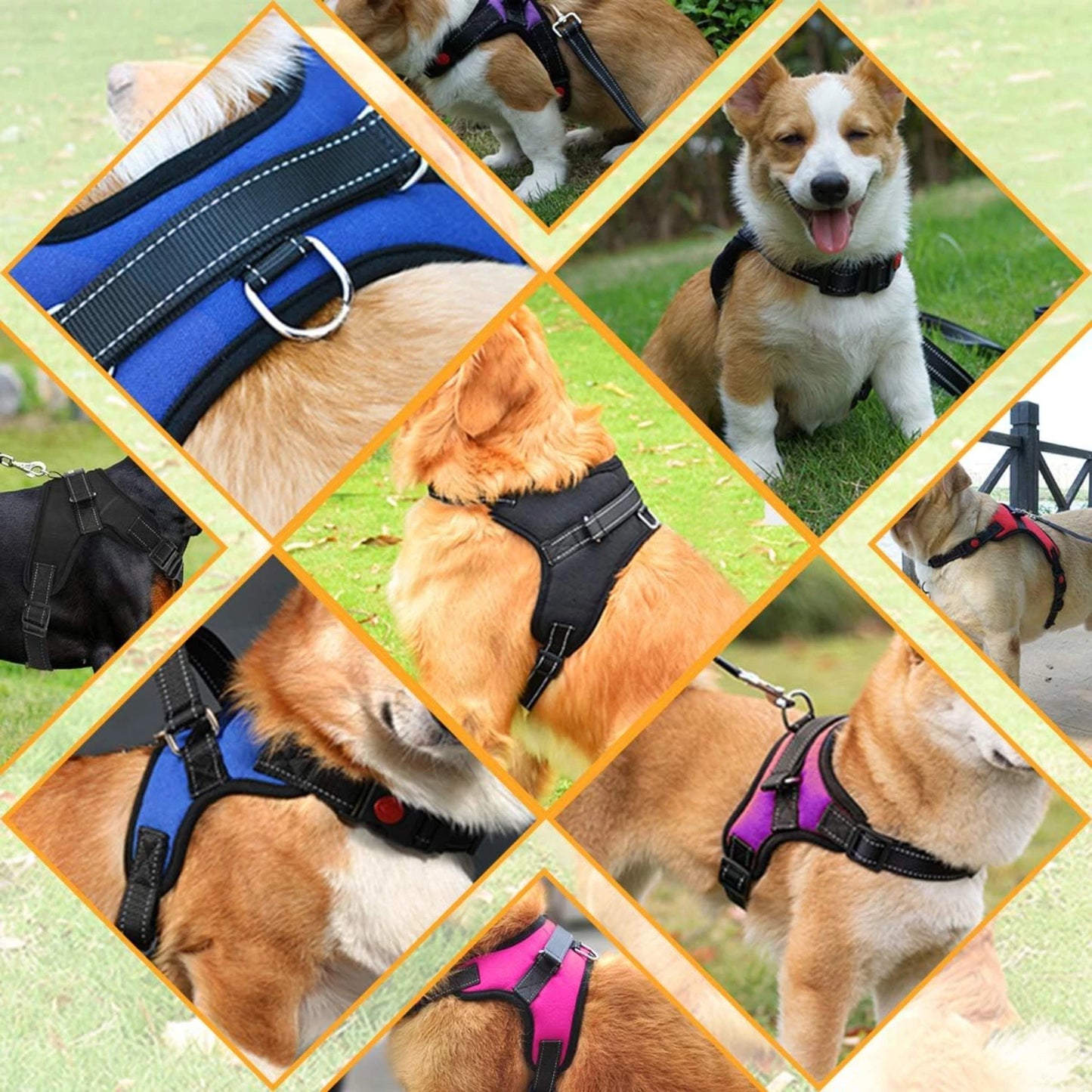 Training Walking, Breathable, comfortable, adjustable XS Camo Dog Harness