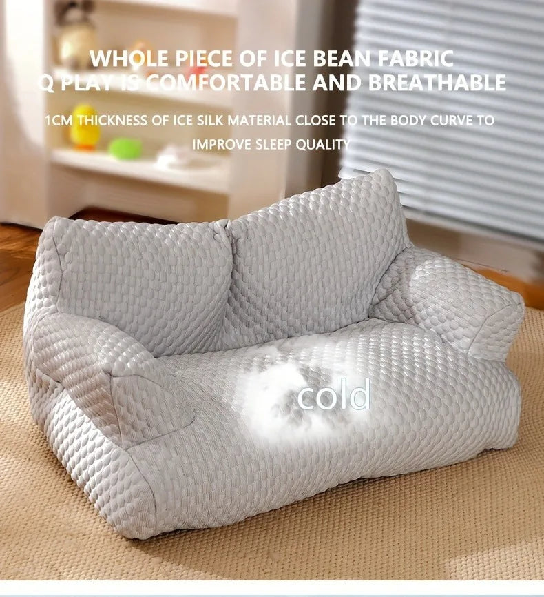 Breathable Washable, Cooling Dog Bed like a Couch Soft Calming, Supportive
