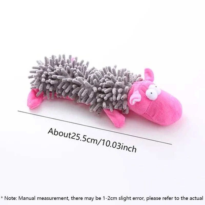 Plush Toy With A Dog Gnawing And Making Sounds