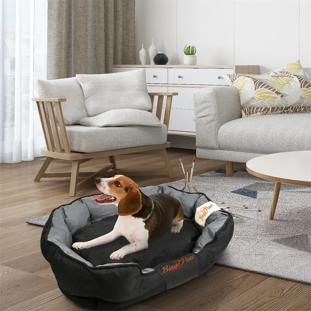 Large Soft Removable Cushion Waterproof Dog Bed