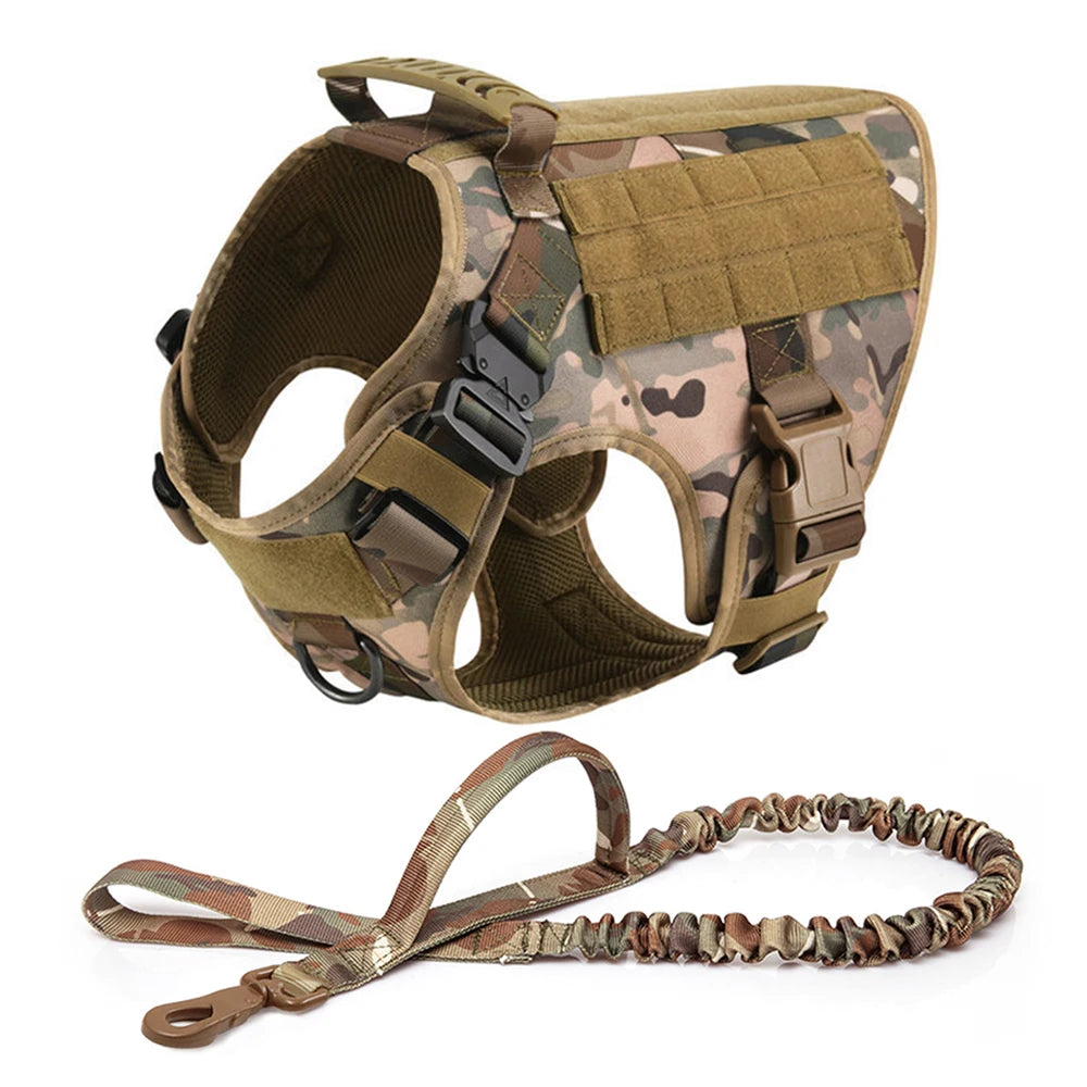 Large Dog Harness Leash Set Training Walking Vest, Harness & Collar For Medium Large Dogs
