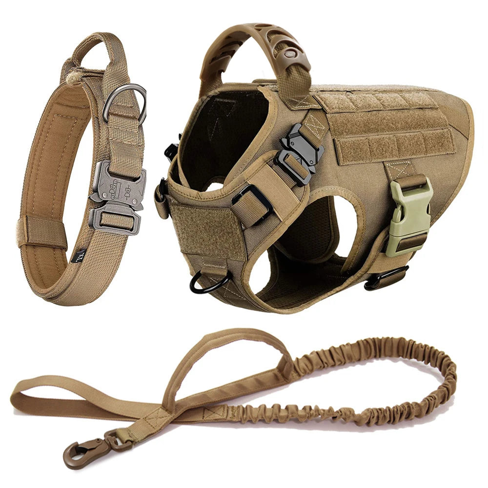 Large Dog Harness Leash Set Training Walking Vest, Harness & Collar For Medium Large Dogs