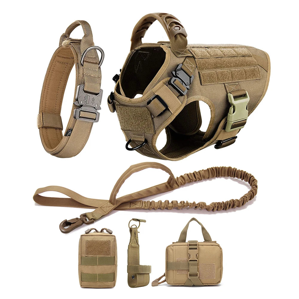Large Dog Harness Leash Set Training Walking Vest, Harness & Collar For Medium Large Dogs