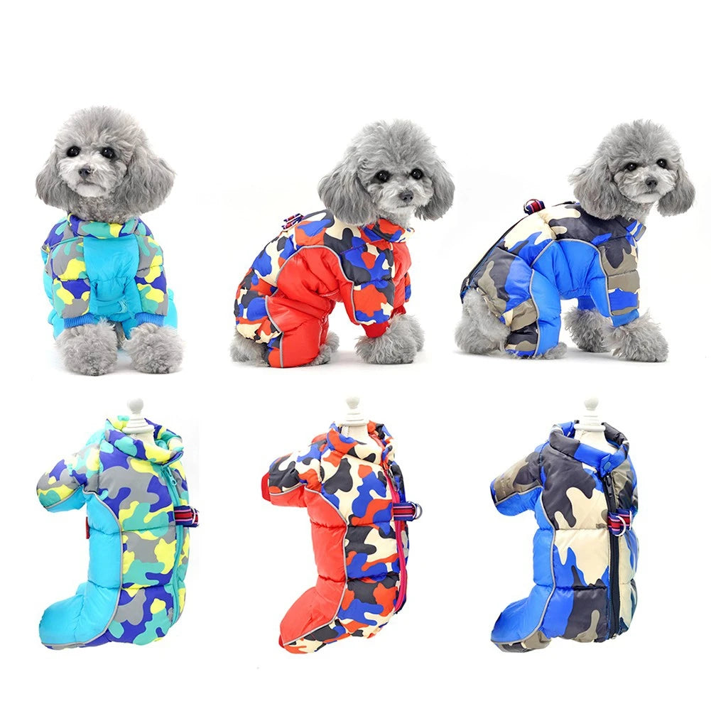 Reflective Super Warm, Winter, Padded, Waterproof Dog Jumpsuits /Coat