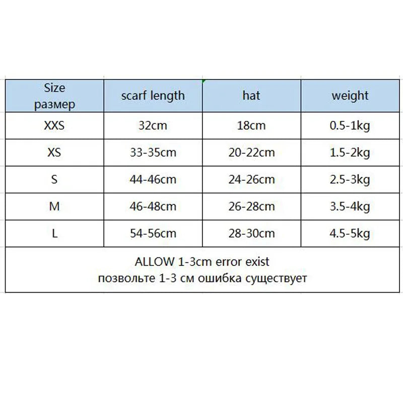 3pcs/Set Dog Cap Winter Knitted Hat, Scarf, Leggings- Small Dogs