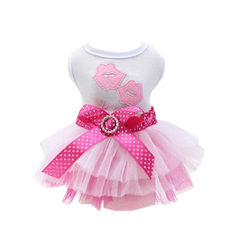 Dog Princess Dress with Lace Tutu
