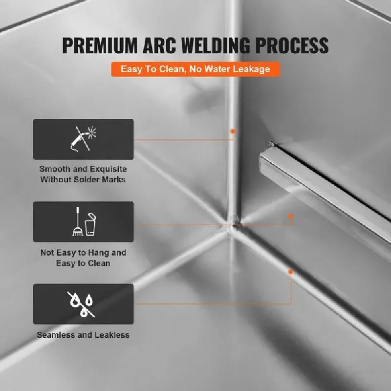 Dog Bathing Station w/Ramp, Professional Stainless Steel Dog Grooming Tub w/ Storage Drawer, Faucet