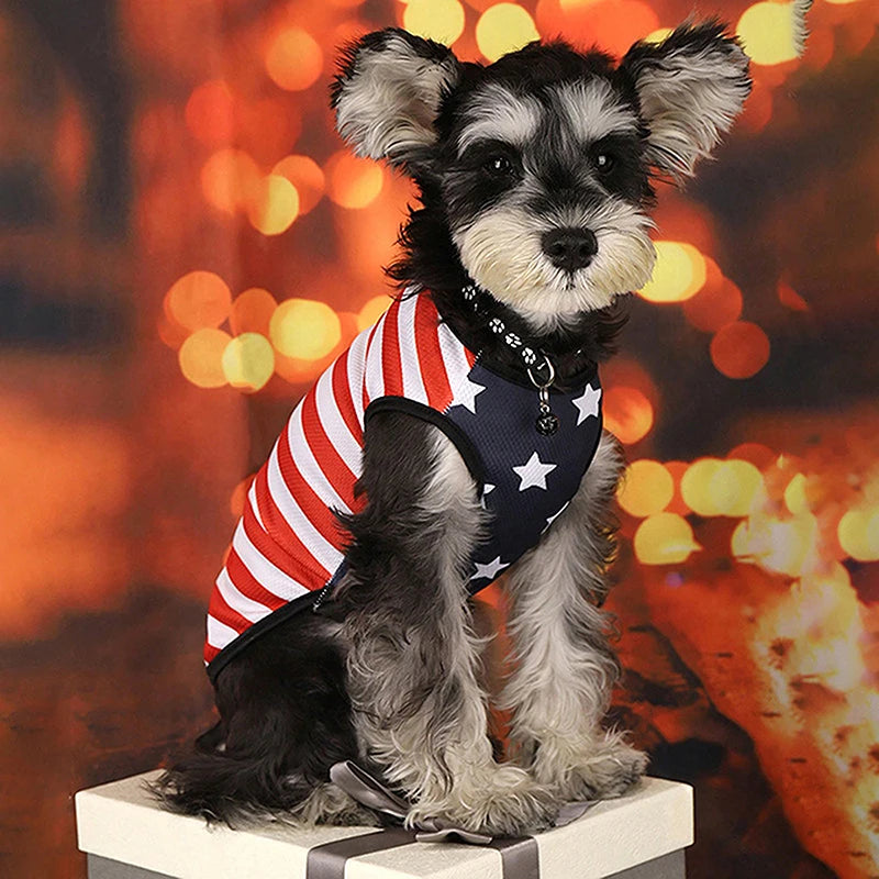 Adjustable Patriotic Dog Bow Tie Pet Neckerchief