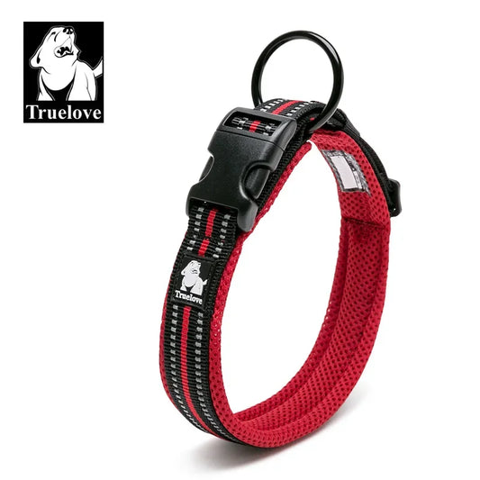 Pet Dog Collar Nylon Adjustable, Padded Soft Reflective Durable Heavy Duty Training