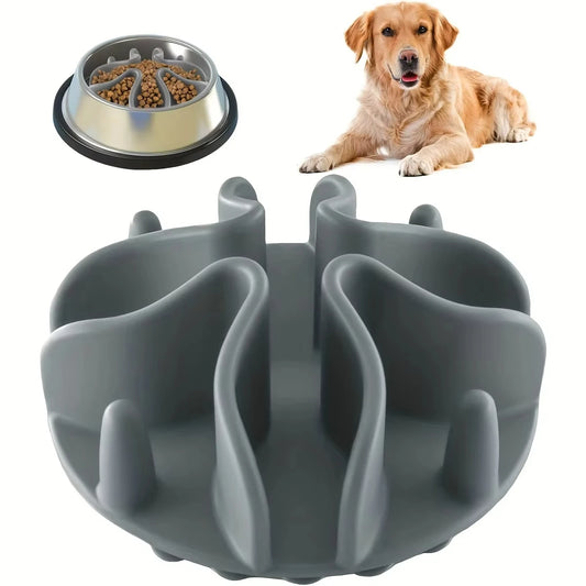 Silicone Slow Feeder Puzzle Dog Bowl Insert