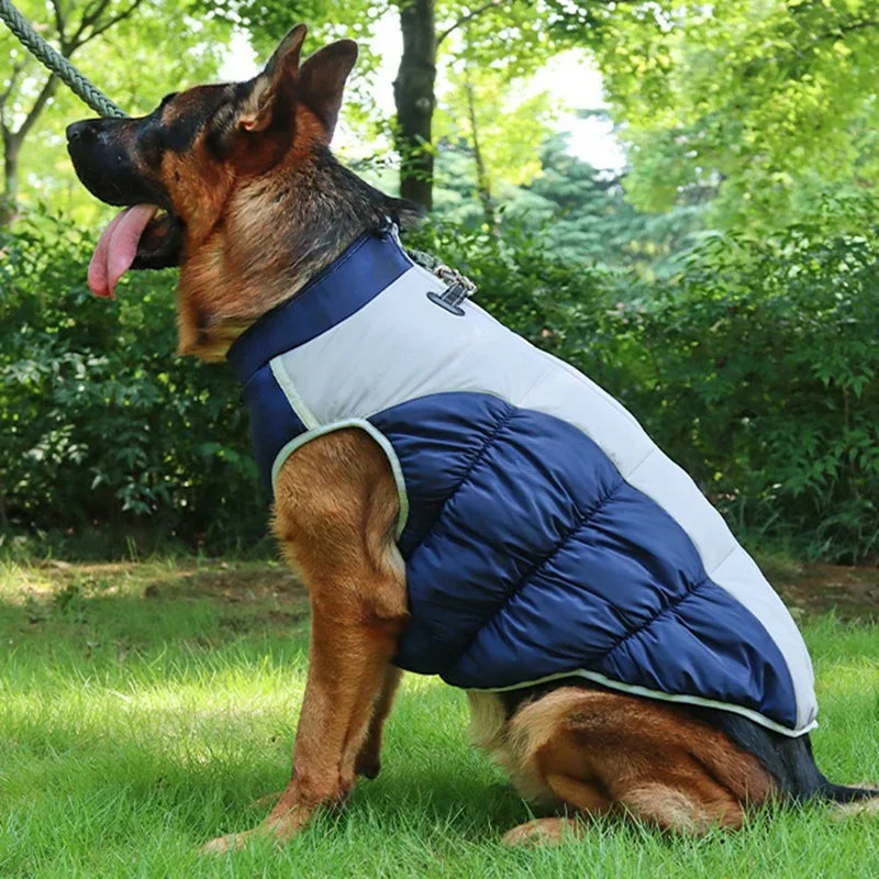 Reflective Strip Winter Hoodie, Dog Coat, Waterproof Windproof Thick Dog Padded Vest XL-6XL