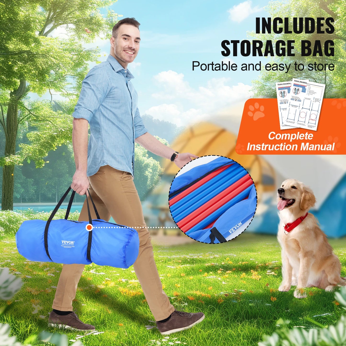 Dog Agility Training Equipment 4 PCS Set