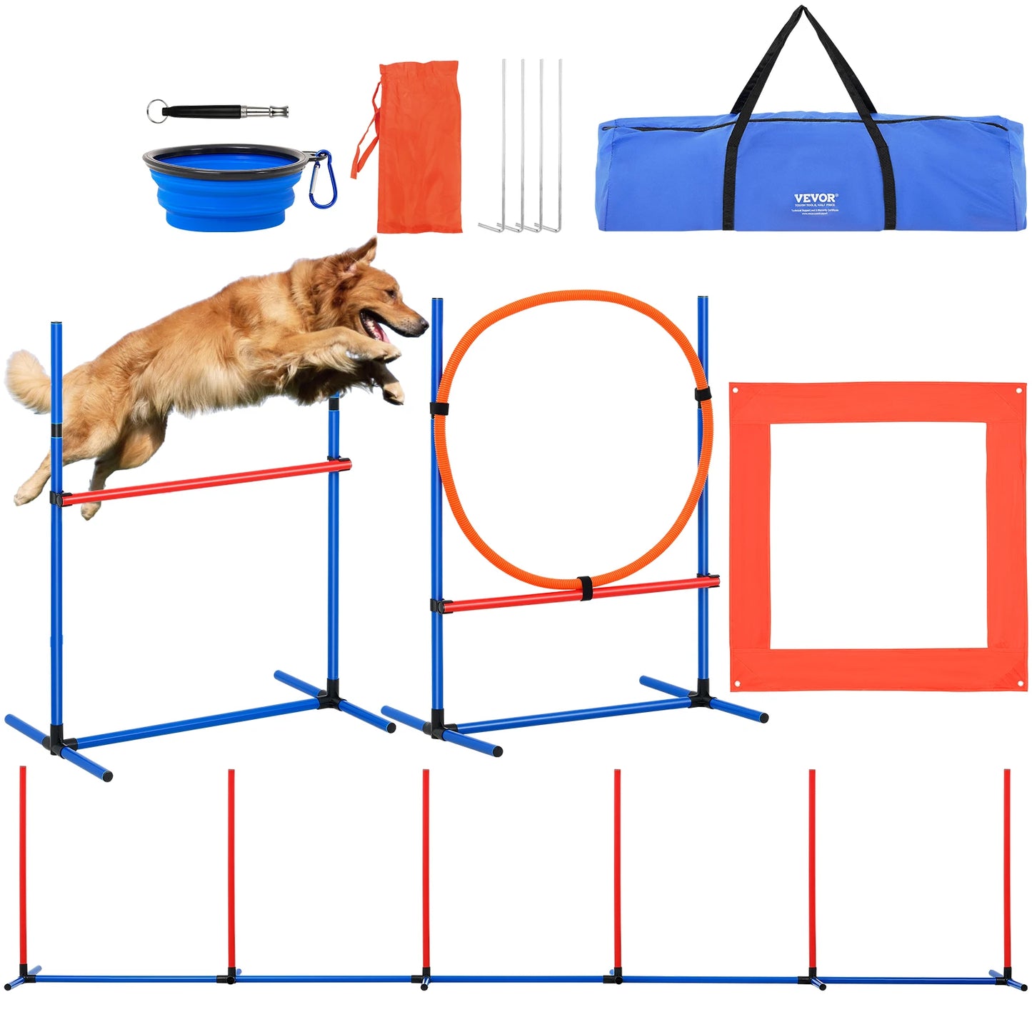 Dog Agility Training Equipment 4 PCS Set