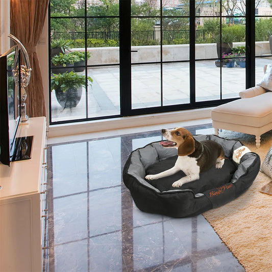 Large Soft Removable Cushion Waterproof Dog Bed