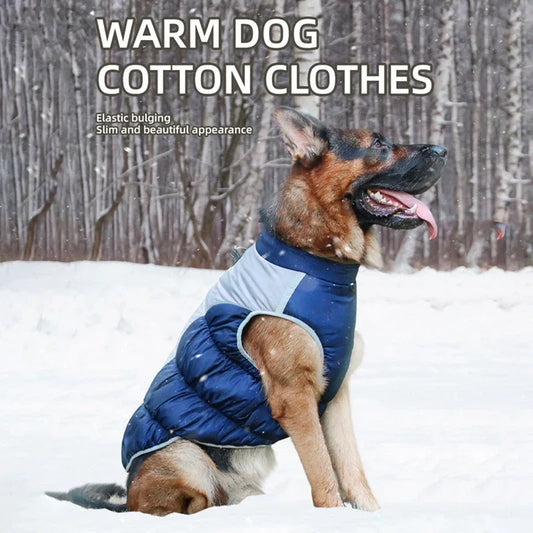 Reflective Strip Winter Hoodie, Dog Coat, Waterproof Windproof Thick Dog Padded Vest XL-6XL