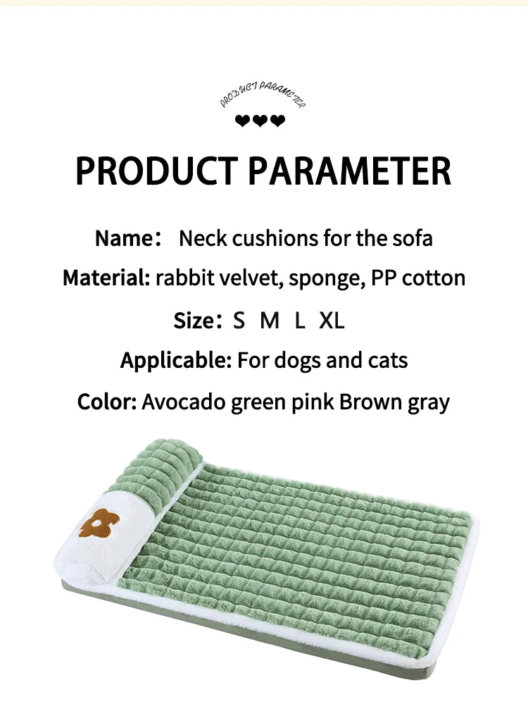 Thickened, Fluff, Removable Winter Warm and Washable Dog Mat