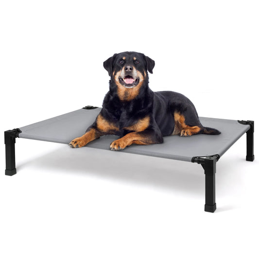 Cooling Elevated Dog Bed, Chew Proof Washable Breathable Mesh and Metal Frame,