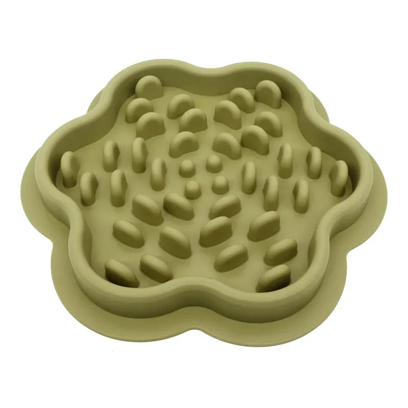 Slow Food Bowls With Suction Cup  Silicone Lick Pad Dog Slow Feeders