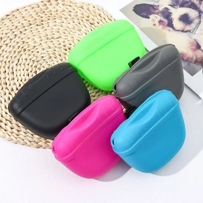 Silicone Dogs Treat Pouch Pet Training Food Rewards