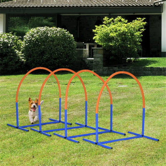 Dog Outdoor Agility Bows, Exercise Training Set for dog