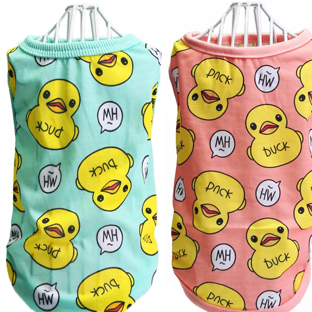 Cartoon Soft Cotton Pajamas for Small Dogs