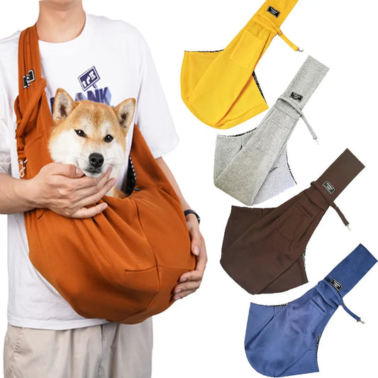 Crossbody large breathable dog folding pet bag