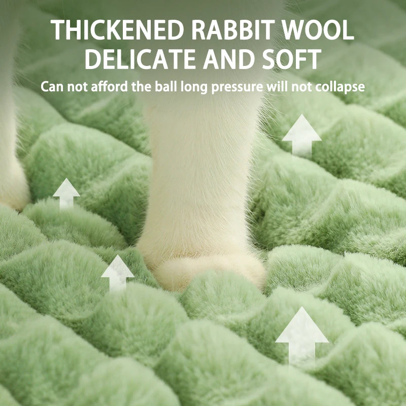 Thickened, Fluff, Removable Winter Warm and Washable Dog Mat