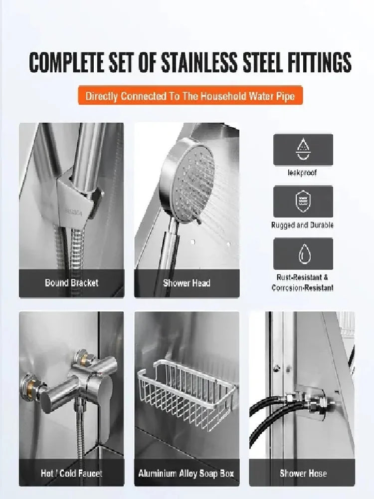 Dog Bathing Station w/Ramp, Professional Stainless Steel Dog Grooming Tub w/ Storage Drawer, Faucet