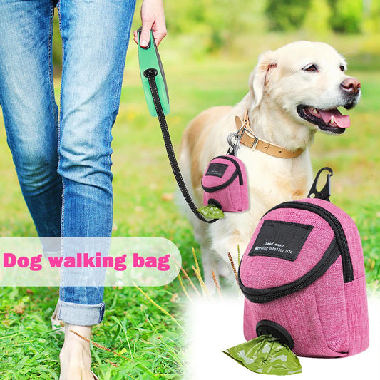 Dog Walking Poop Bag and Snack Bag
