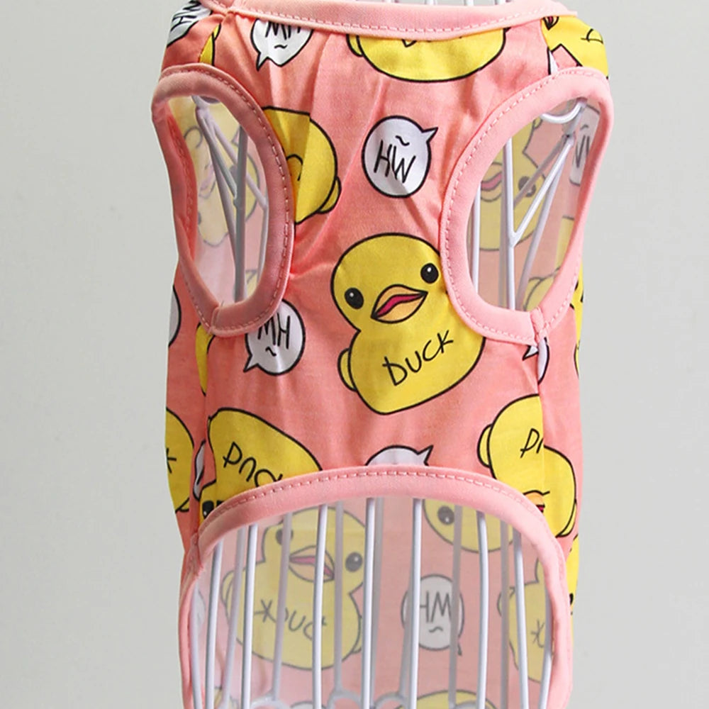 Cartoon Soft Cotton Pajamas for Small Dogs