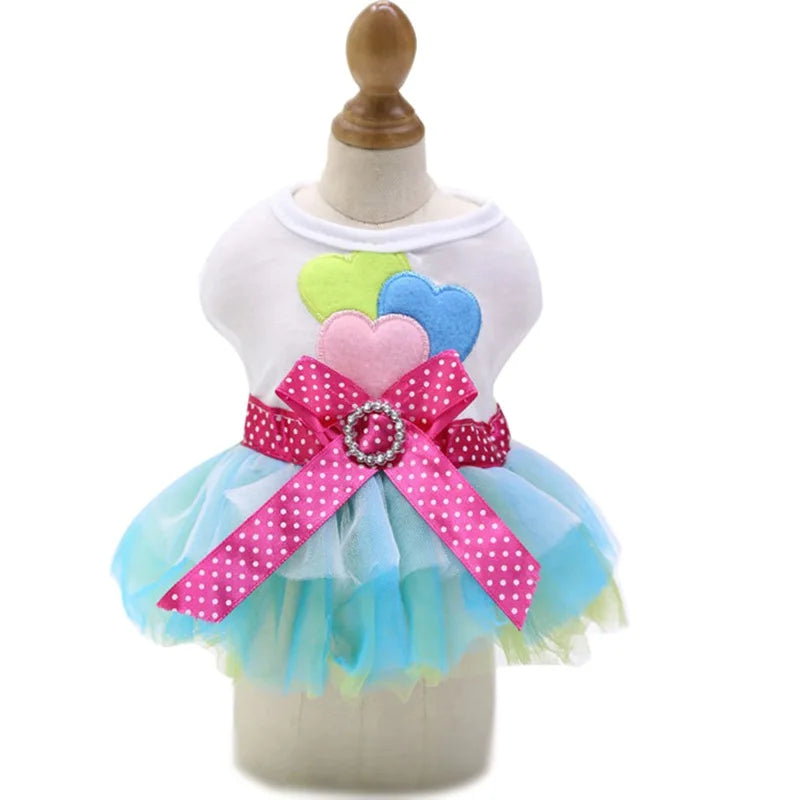 Dog Princess Dress with Lace Tutu