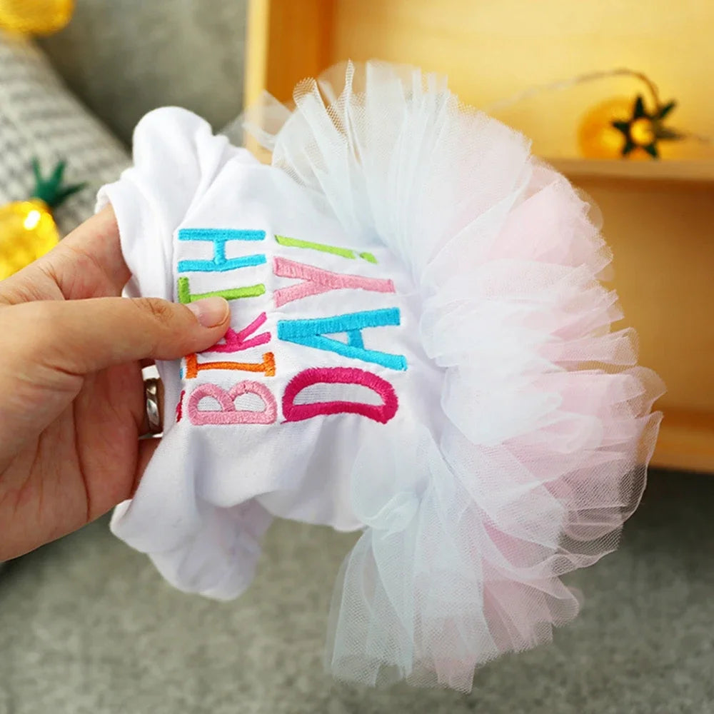Princess Birthday Skirt Tutu Dress for Dogs
