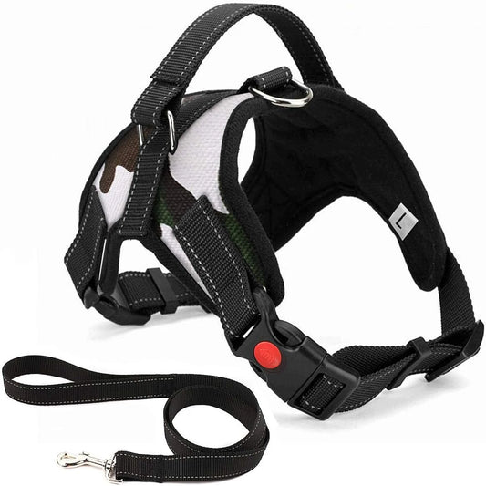 Training Walking, Breathable, comfortable, adjustable XS Camo Dog Harness