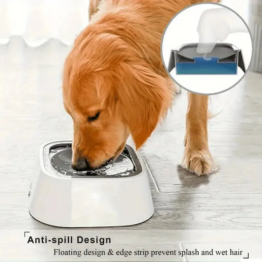 Indoor/Outdoor, Spill-Proof, Floating Filter, Non-Slip Base, Dog Water Bowl