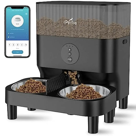 Adjustable, Automatic WiFi Pet Feeder 5L Capacity 1-10 Meals Bowl