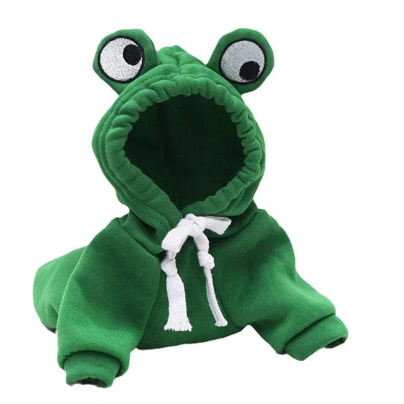 Dog Frog Costume, Hoodie, Warm Sweatshirt Coat Winter Apparel