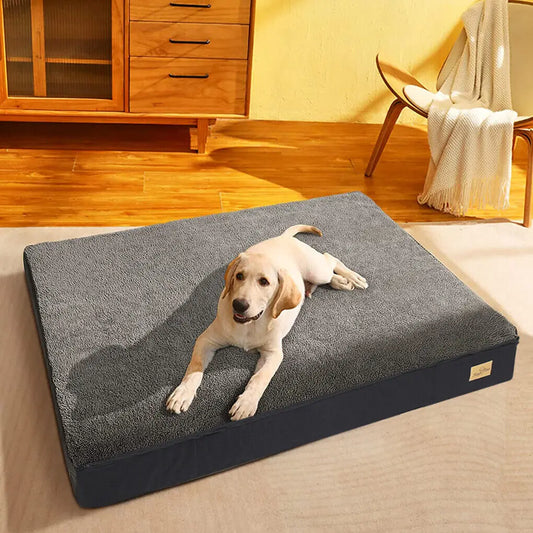 M L XL 2XL Jumbo, Orthopedic, Memory Foam, Dog Bed Crate Mattess, Waterproof Washable Cover