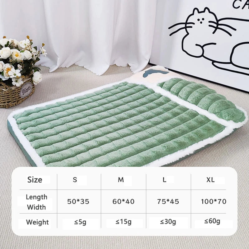 Thickened, Fluff, Removable Winter Warm and Washable Dog Mat