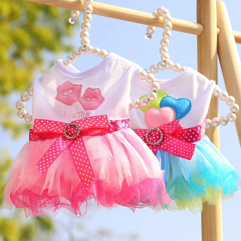 Dog Princess Dress with Lace Tutu