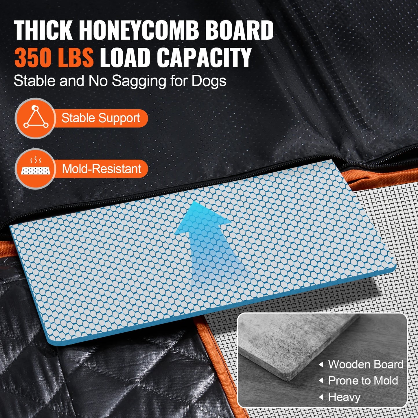 Back Seat Extender, Seat Cover for Back Seat with Mesh Window