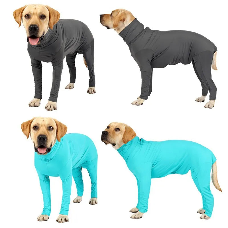 Dog Long-Sleeved One-piece 4-Legged Pajamas, Post-Surgery Recovery, Anxiety Relief